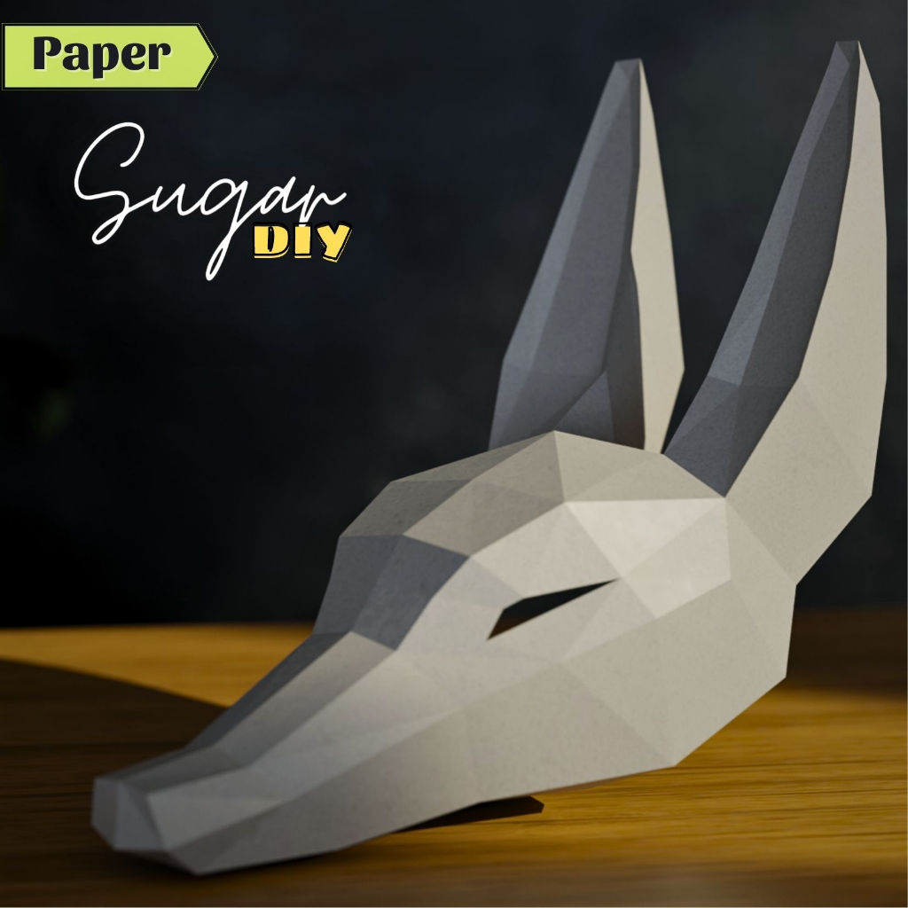 Mô hình giấy _ Mặt nạ Anubis