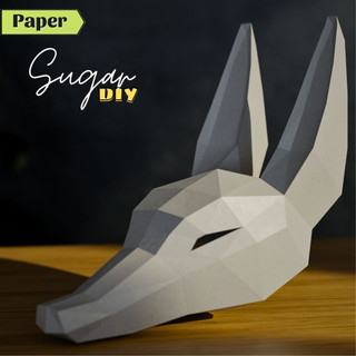 Mô hình giấy _ Mặt nạ Anubis
