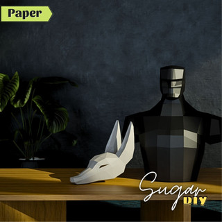 Mô hình giấy _ Mặt nạ Anubis