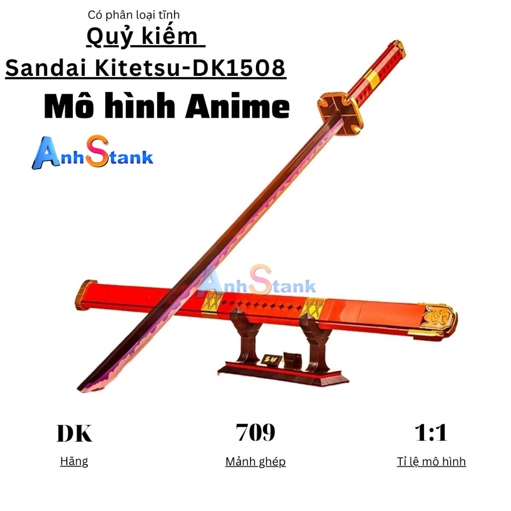 Mô hình kiếm one piece DK1508 Tỉ lệ 1:1 790 PCS quà tặng trưng bày cao cấp cung cấp bởi Anhstank Đồ Chơi IQ vô cực