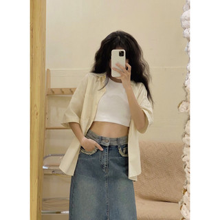 Áo croptop ba lỗ nữ vải cotton form ôm - CR067