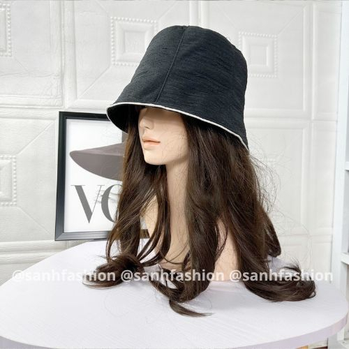 Mũ BUCKET vành cụp trơn viền vành Mũ tai bèo vải nhún cao cấp thời trang form unisex nam nữ_sanhfashion