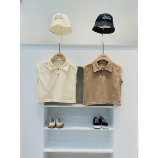 Áo Polo sát nách chất cotton mềm mát cho bé
