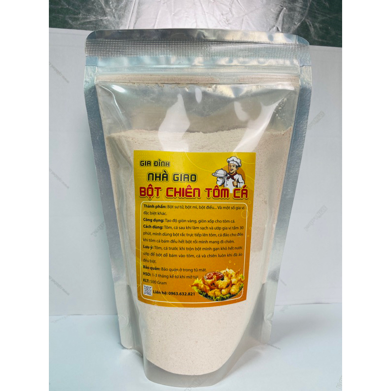 Bột Chiên TÔM CÁ Gói 500 Gam