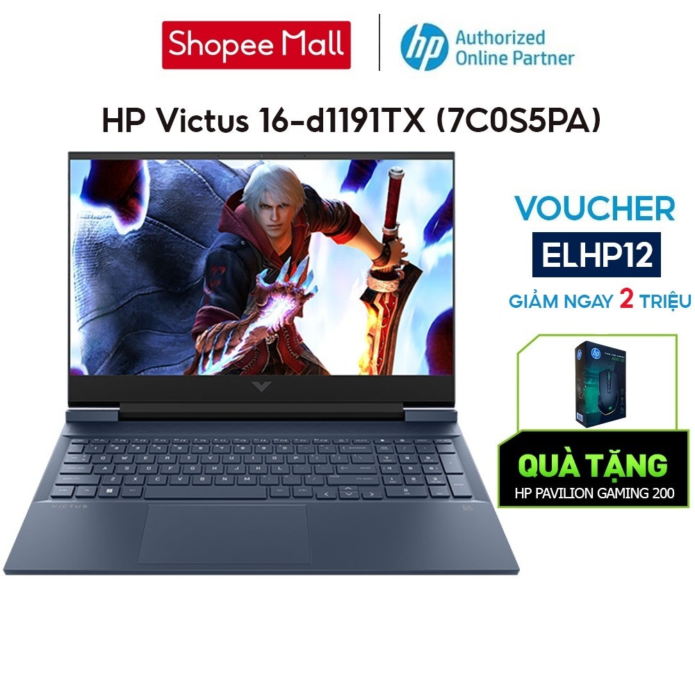 Laptop HP Victus 16-d1191TX 7C0S5PA i5-12500H | 16GB | 512GB |RTX™ 3050Ti 4GB |144Hz