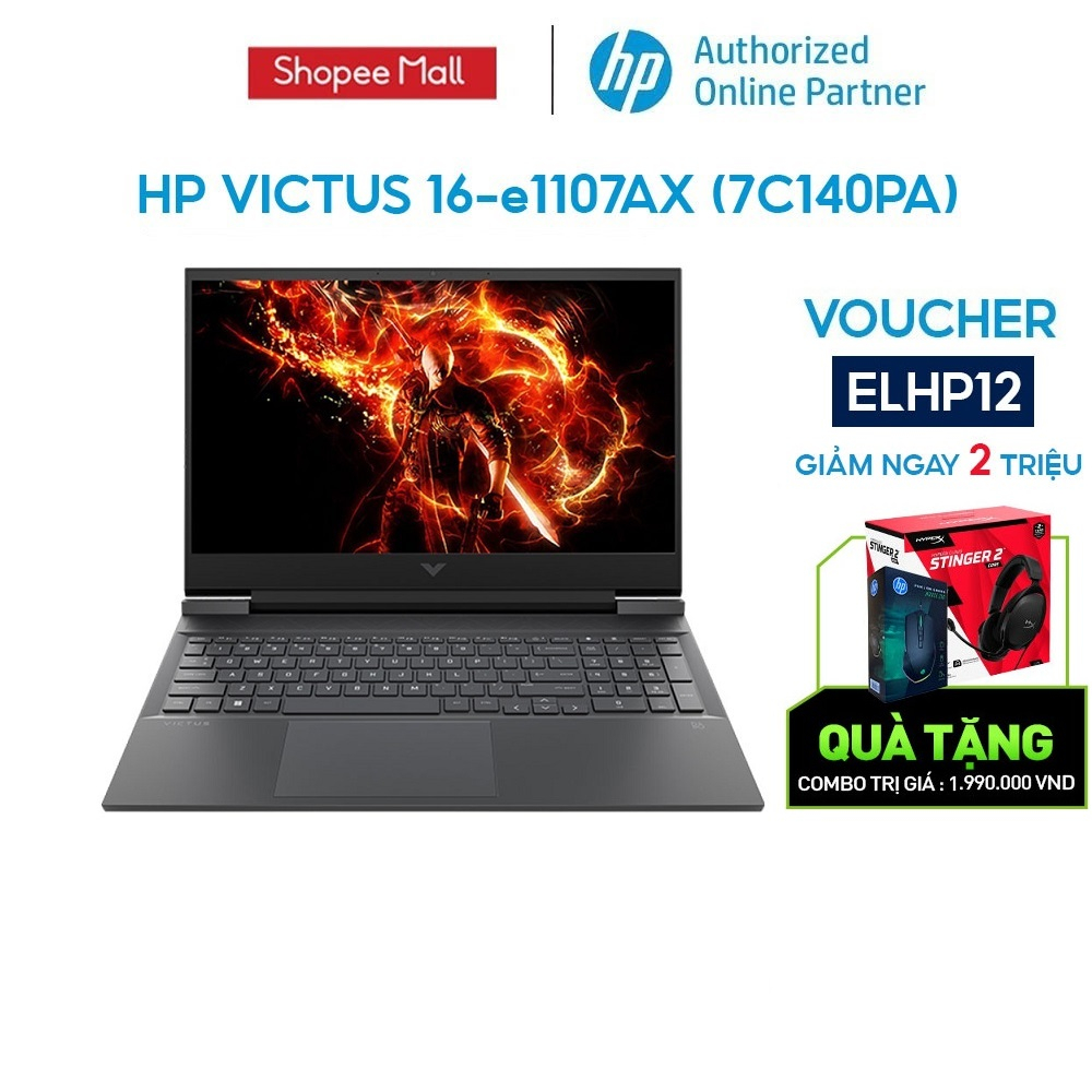 Laptop HP VICTUS 16-e1107AX 7C140PA R5-6600H | 8GB | 512GB |RTX™ 3050 4GB | 16.1' 144Hz