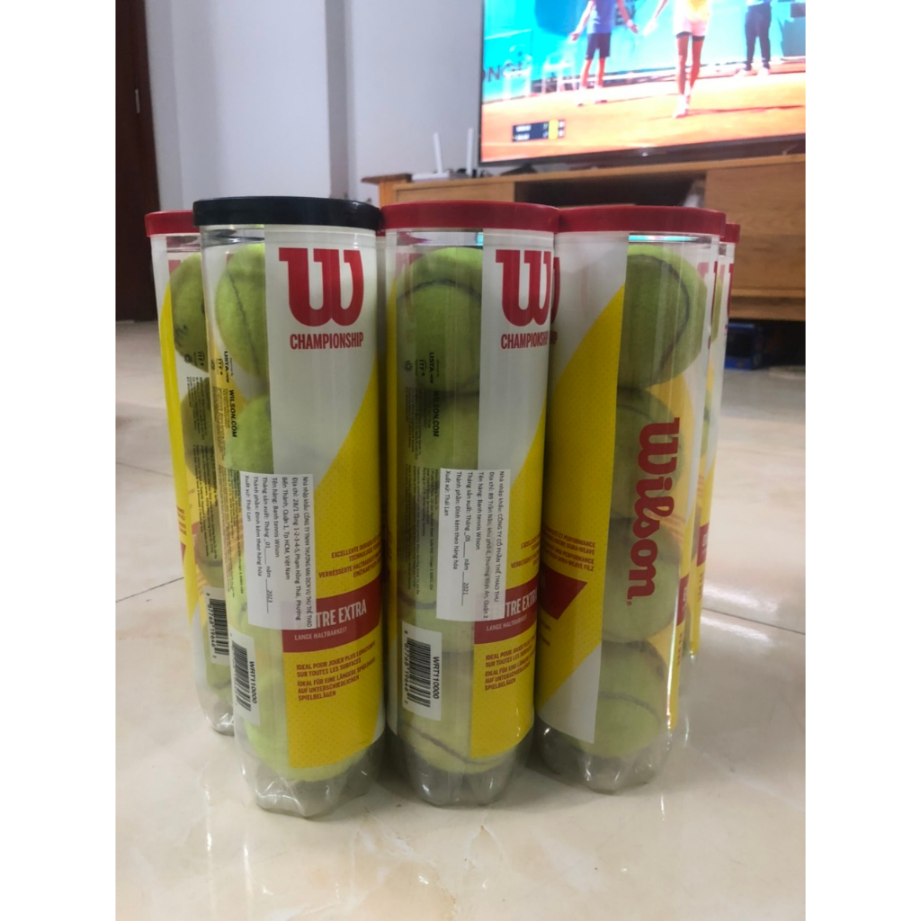 Bóng tennis đã qua sử dụng dành cho tập luyên 1 hộp 4 trái