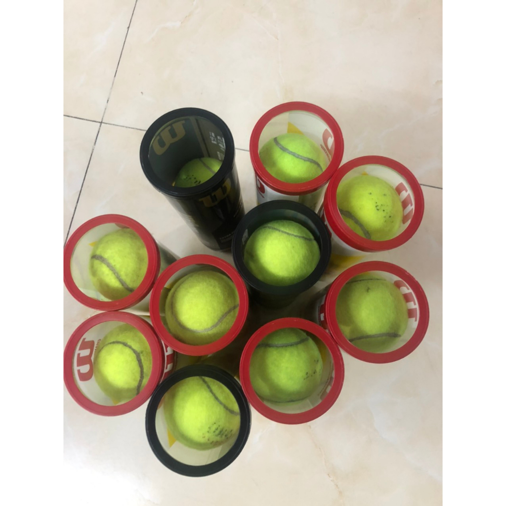 Bóng tennis đã qua sử dụng dành cho tập luyên 1 hộp 4 trái