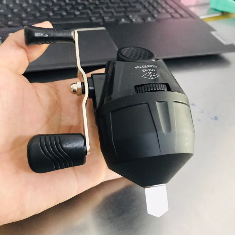 máy bắt cá đen có sẵn 25m dây cước siêu bền