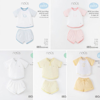 Bộ cộc tay cho bé dưới 3 tuổi