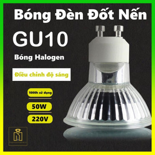  Bóng đèn Halogen GU10 35W 50W - Sử dụng cho đèn đốt nến thơm - Phụ kiện nến Yankee Bath and body works 