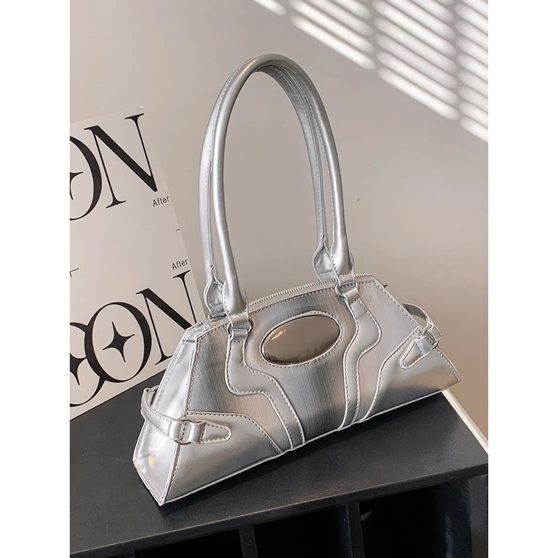 Túi Xách Kẹp Nách Nữ Màu Silver Hot 2023