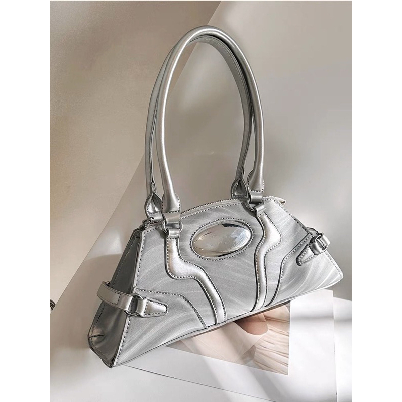 Túi Xách Kẹp Nách Nữ Màu Silver Hot 2023