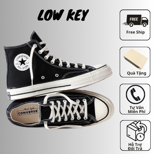 Giày_Converse Cổ Cao/Thấp, Giày Converse Chuck 1970s Nam Nữ Bản Đẹp Đầy Đủ size 36-43 Full Bill Box