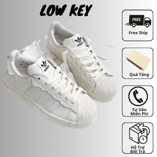 Giày Adidas Superstar, Giày Thể Thao Adidas Mũi Sò Trắng Bản Đẹp Full Bill Box
