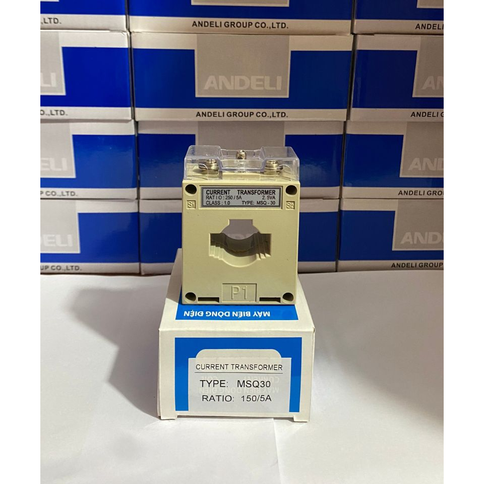 Biến dòng vuông 150/5A với chất liệu Dây quấn bằng đây đồng, nhập khẩu chính hãng