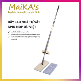 Cây lau nhà tự vắt spin mop ưu việt- maika.maikaa