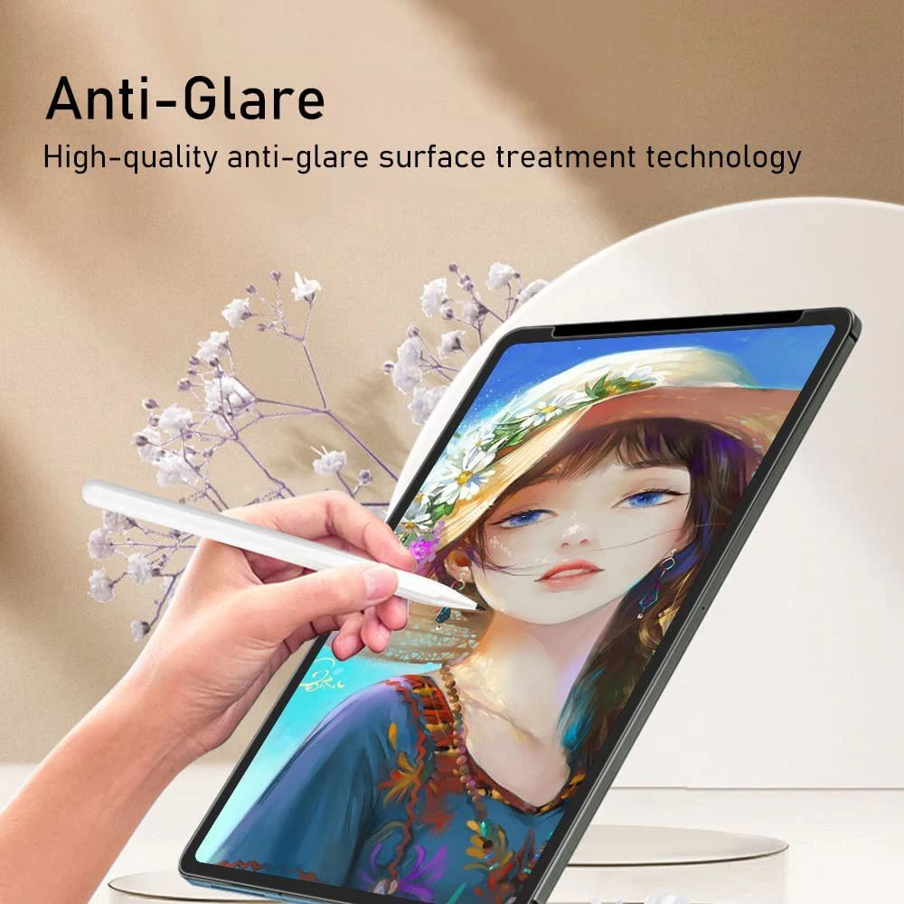 Goojodoq Tấm Bảo Vệ Màn Hình Cho iPad Pro 11 12.9 Air 5 4 10.2 7 8 9 Thế Hệ Thứ 10 Cho iPad Phim Họa Tiết Giấy Như Giấy