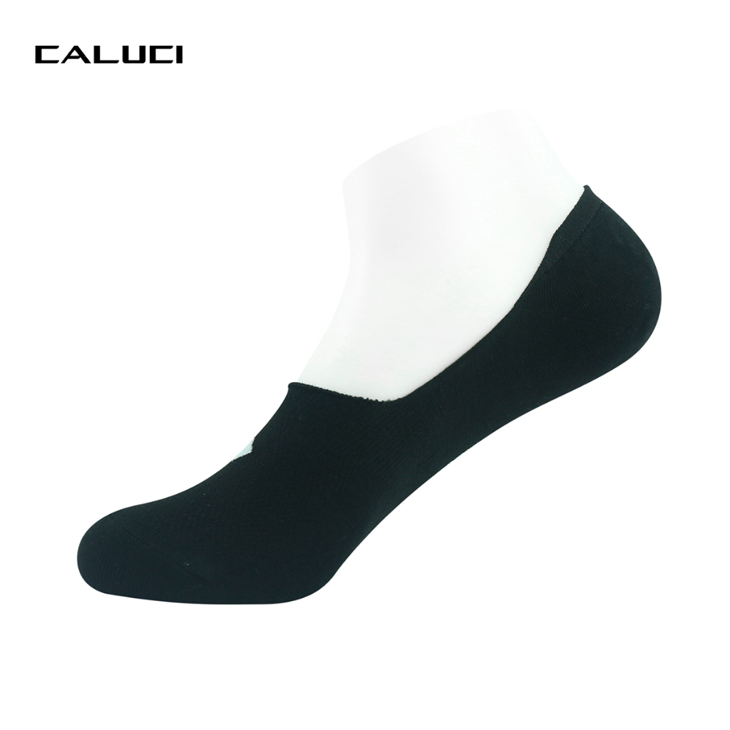 Tất nam cổ thấp CALUCI chất liệu cotton cao cấp co giãn ôm chân, tránh tụt gót, kháng khuẩn khử mùi tốt PM16