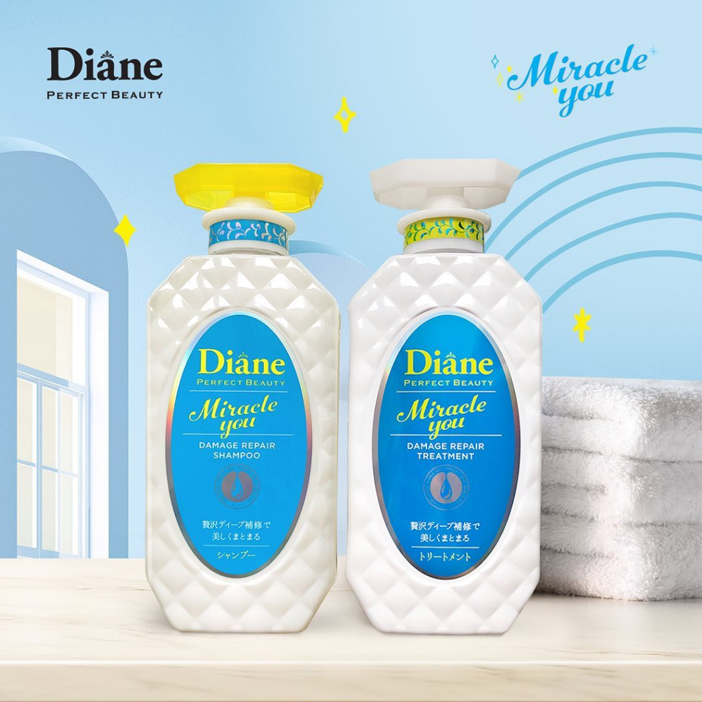 Dầu gội phục hồi hư tổn dành cho tóc nhuộm tẩy Diane Miracle You Damage Repair