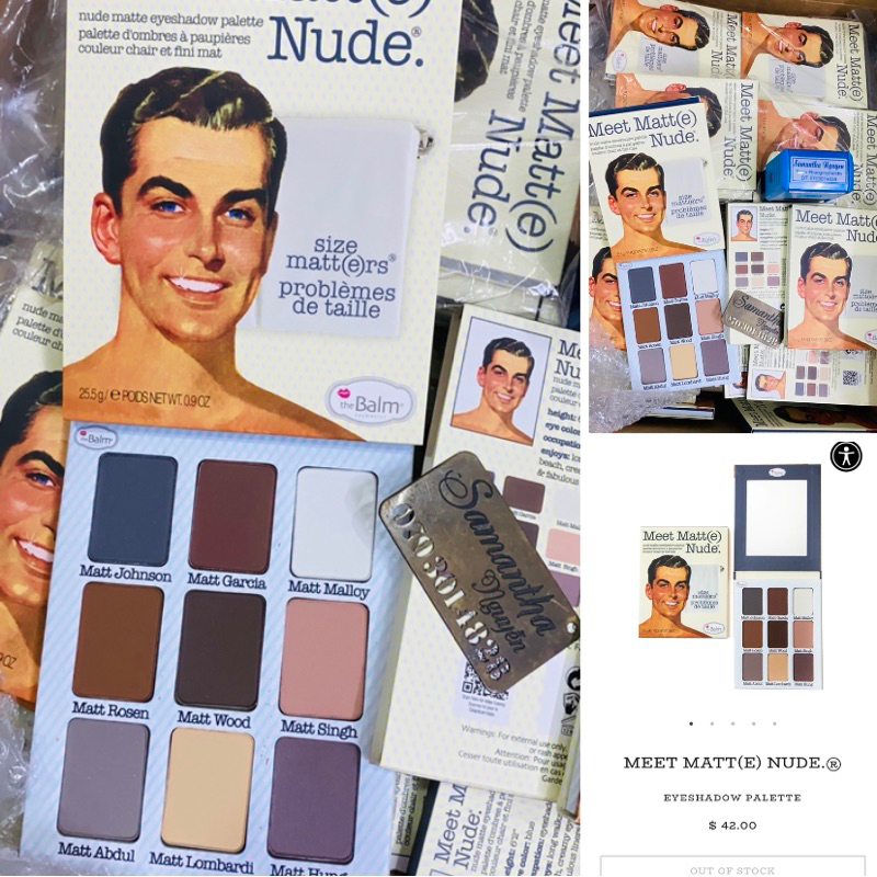 Bảng màu mắt The Balm Nude 9 ô Fullsize