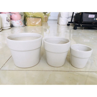 Chậu men sứ Bát Tràng ( mẫu xô 3 size)