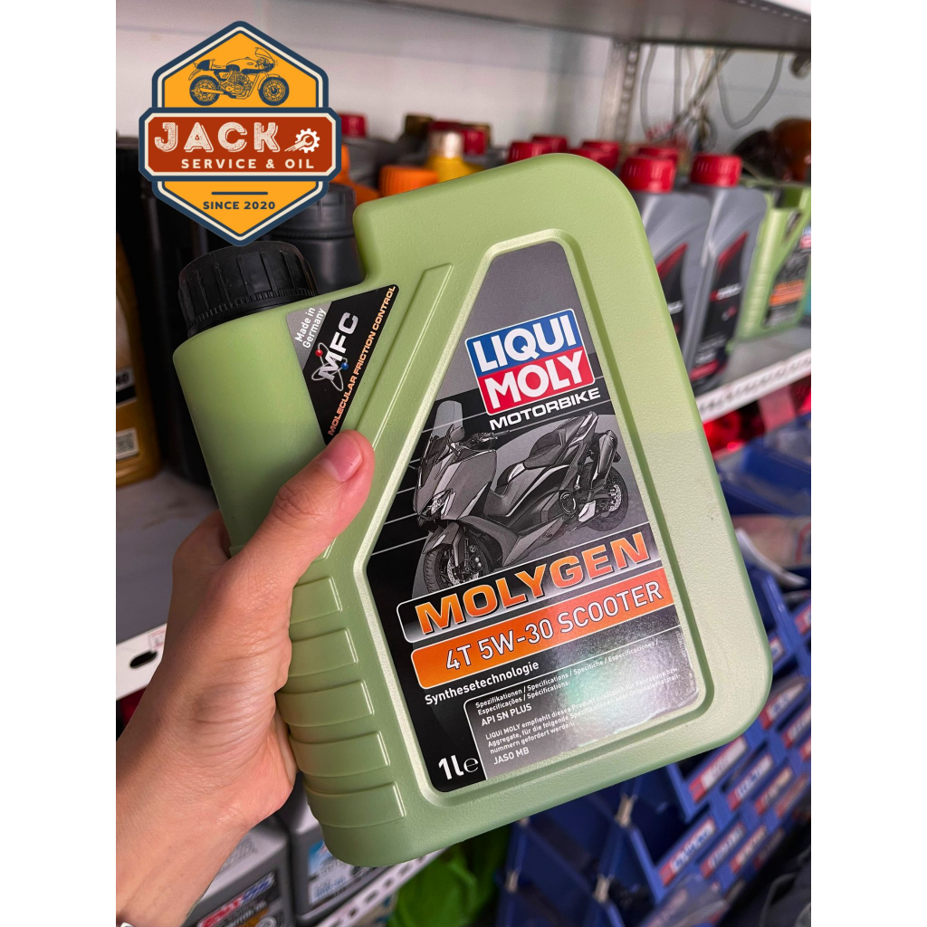 Dầu nhớt Liqui moly Molygen Scooter 5W30 Api SN/CF JASO MB dung tích 1L nhập khẩu Đức cho xe tay ga