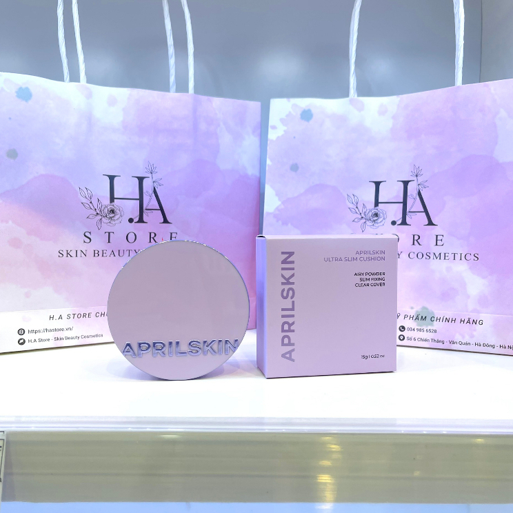 Phấn Nước April Skin Ultra Slim Cushion Che Khuyết Điểm Hoàn Hảo, Chống Nắng SPF50+/PA+++