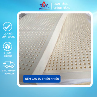Nệm Thanh lý mới 100% cao su thiên nhiên hàng trưng bày loại hai mặt lỗ tròn bảo hành 5 năm