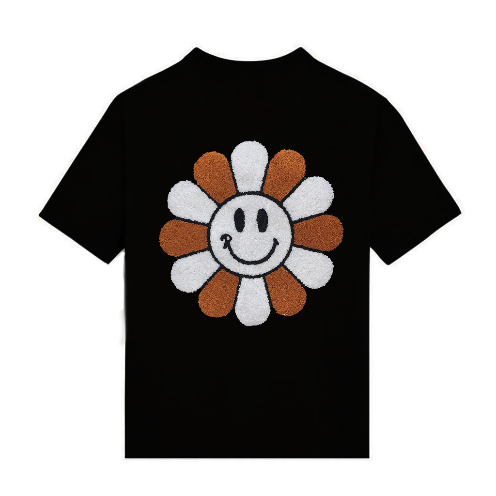 REU Áo Thun REUNION R'FLOWER Thêu Xù Cao Cấp