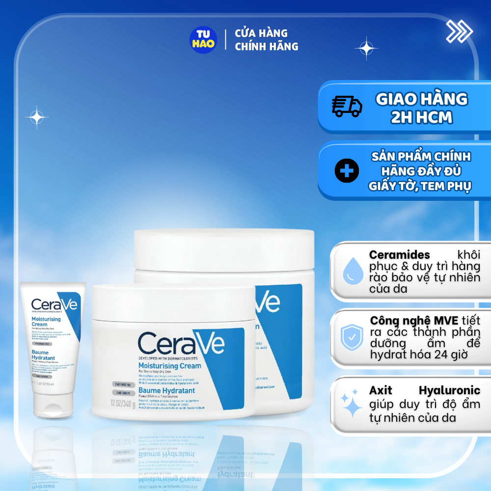 Kem Dưỡng CeraVe Cho Da Khô Đến Rất Khô 454g