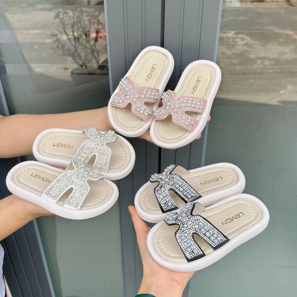 sz23-35 Dép bé gái thiết kế form dáng sang chảnh, dễ mang, dễ phối đồ ZX-619D