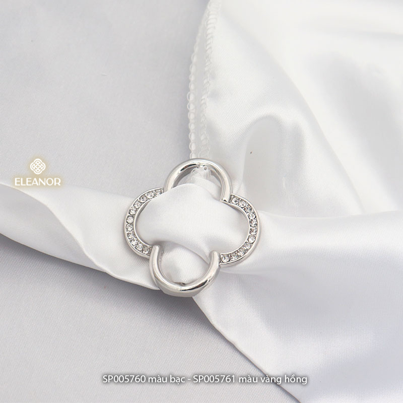 Ghim cài áo nam nữ Eleanor Accessories hình hoa đính đá basic phụ kiện thời trang 5761