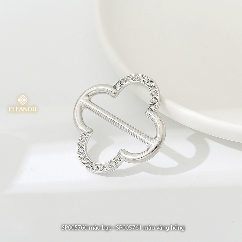 Ghim cài áo nam nữ Eleanor Accessories hình hoa đính đá basic phụ kiện thời trang 5761