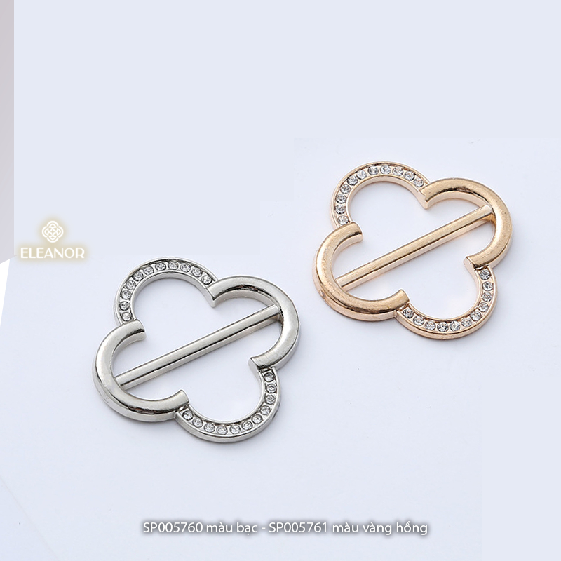 Ghim cài áo nam nữ Eleanor Accessories hình hoa đính đá basic phụ kiện thời trang 5761