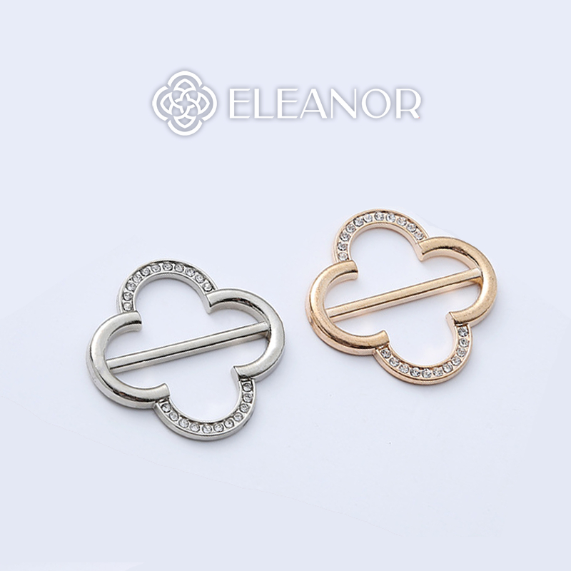 Ghim cài áo nam nữ Eleanor Accessories hình hoa đính đá basic phụ kiện thời trang 5761