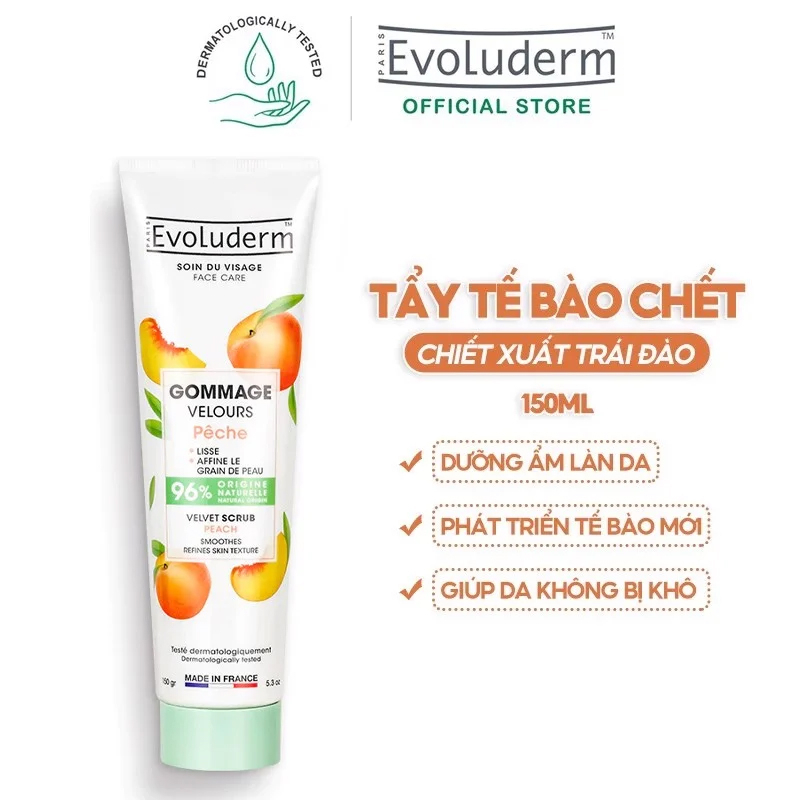 Tẩy Tế Bào Chết Chiết Xuất Từ Thiên Nhiên Evoluderm Gommage Scrub 150g