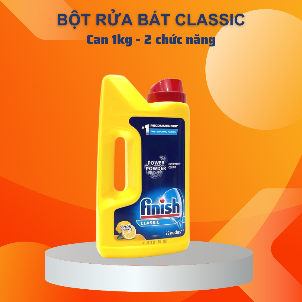 Bột rửa bát Finish Classic 2.5 kg hương chanh