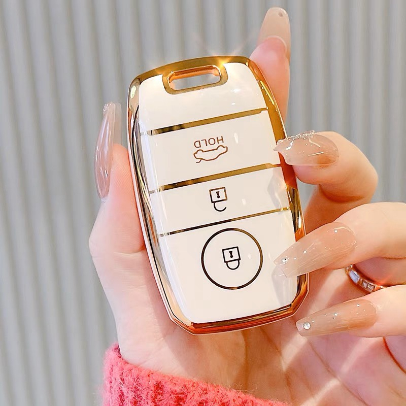 Ốp TPU dẻo chìa khóa xe các dòng xe KIA 3 nút TM: KIA SELTOS,SONET,....Bọc khóa xe ô tô  bảo vệ khóa,chống xước