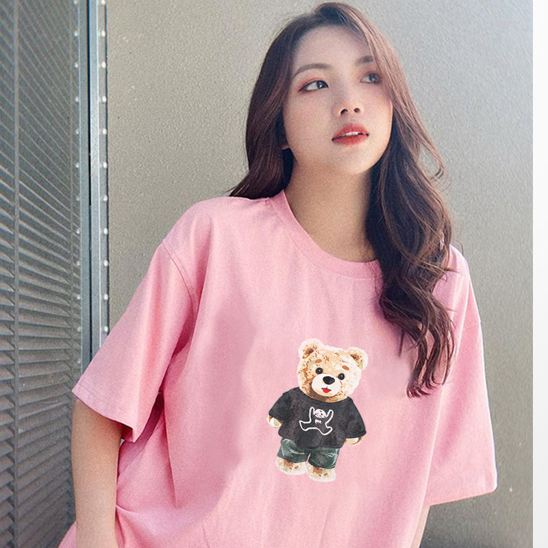 Áo thun unisex local brand ULZZ ulzzang form dáng rộng tay lỡ in hình yehhh bear