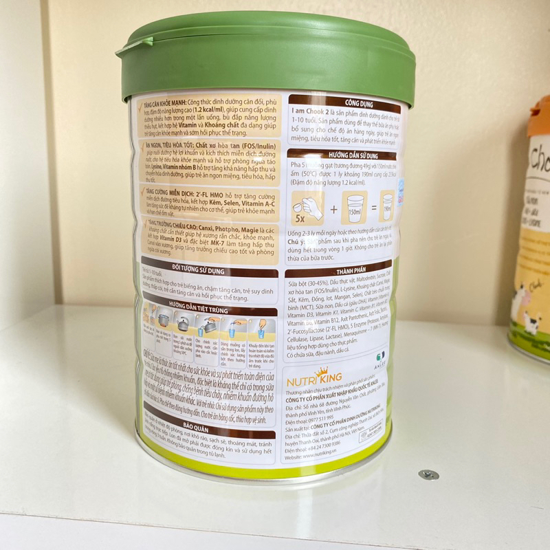 Sữa I AM CHOOK 850gr