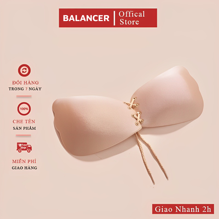 Miếng Dán Ngực Silicon BALANCER Hình Cánh Tiên Dây Rút Siêu Bền Dính Siêu Chắc Ôm Ngực BLC01244