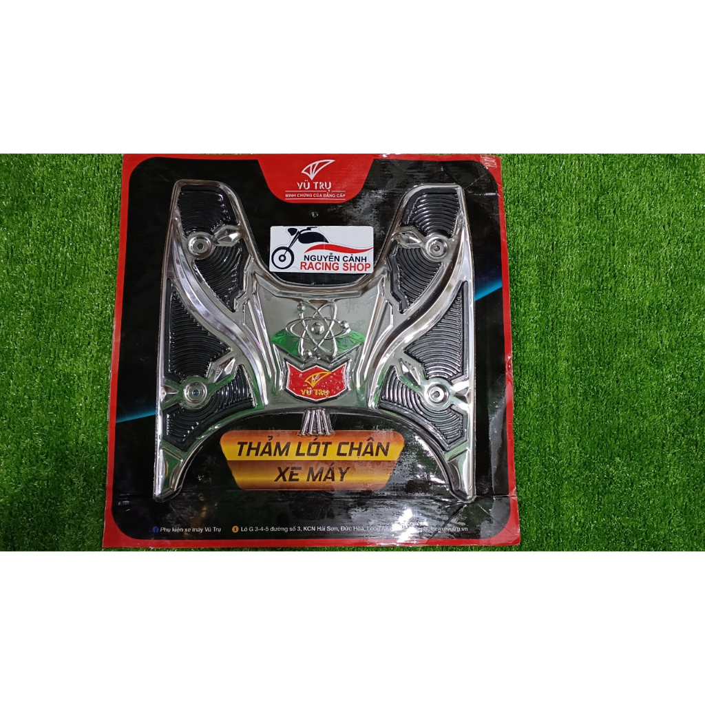 Thảm Lót chân inox vủ trụ xe Vision 2019