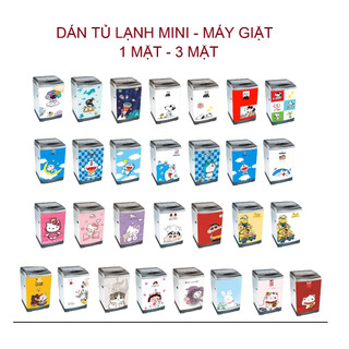(Tổng Hợp) Decal dán MÁY GIẶT MINI, TỦ LẠNH MINI - Phần 1