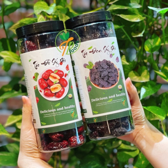 Táo đen ăn vặt TPFOODS mứt táo sấy dẻo , nhà làm sản phẩm an toàn đầy đủ giấy tờ cấp phép dùng cho gia đình.