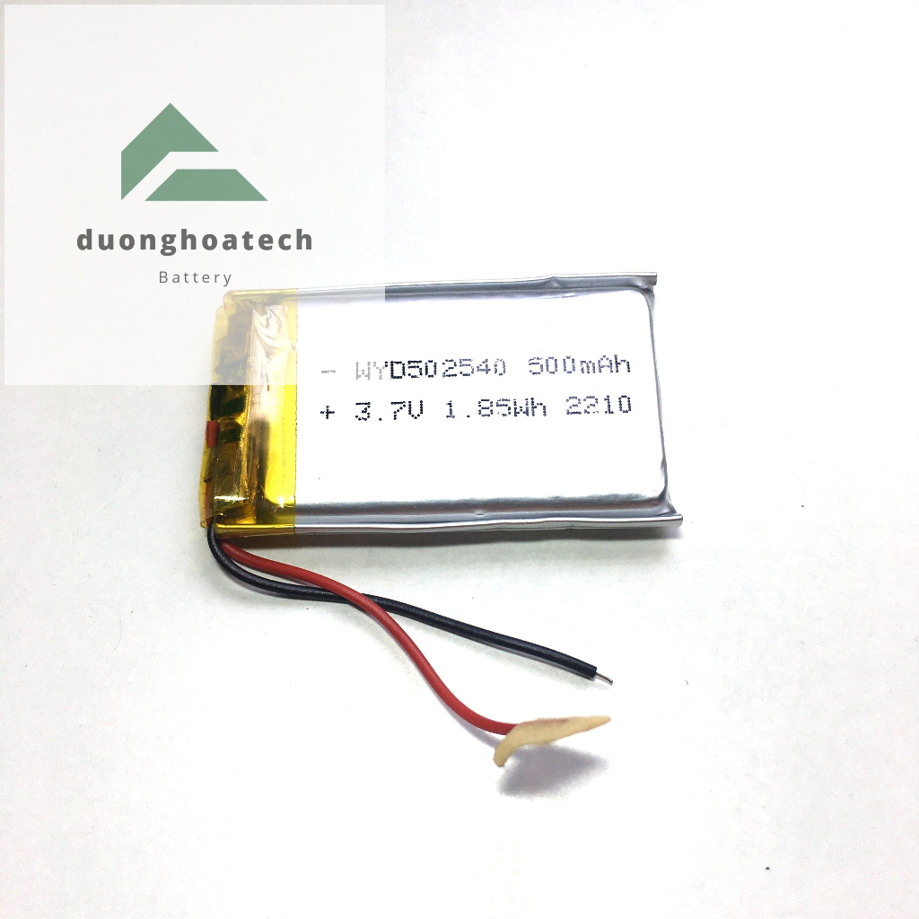 Pin Li-Po Lithium Polymer 3.7V Dung Lượng 500mAh 5x25x40mm Dùng Cho Thiết Bị Điện Tử