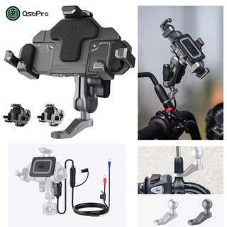 Giá đỡ điện thoại osopro chống rung full nhôm pat chân kính/pat ghi đông