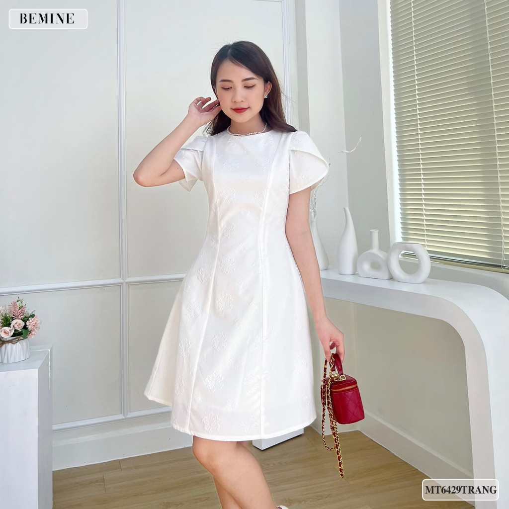 Đầm nữ tay búp sen tùng xoè BEMINE MT6429