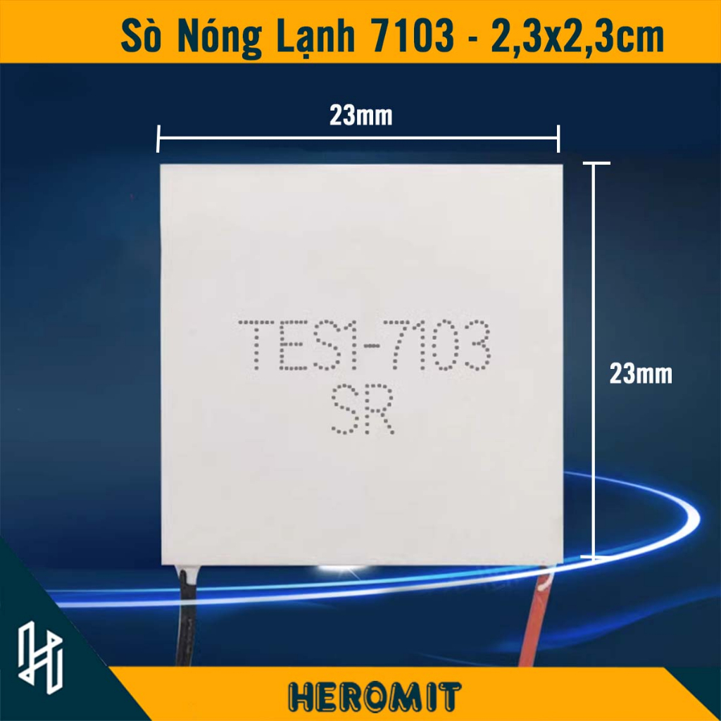 Sò nóng lạnh 23x23 mm TES1 7103 Peltier thiết bị thẩm mỹ , máy laser