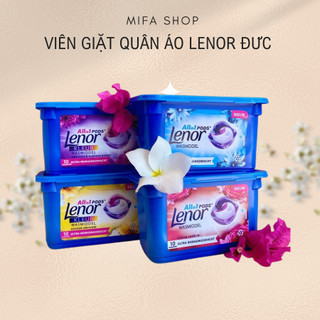 VIÊN GIẶT XẢ LENOR VỚI HƯƠNG THƠM TƯƠI MÁT LÀM SẠCH SÂU VÀO TỪNG SỢI VẢI 14 VIÊN